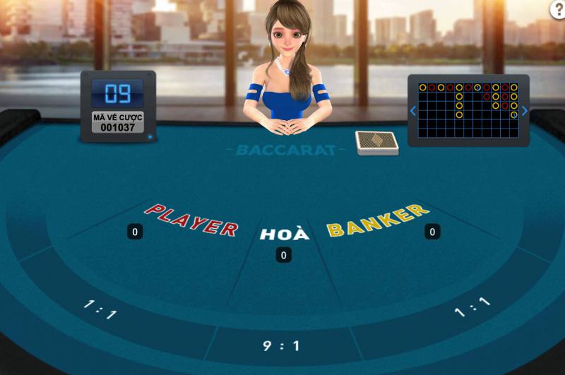 Giao diện và chức năng hỗ trợ tại Classic Baccarat W88